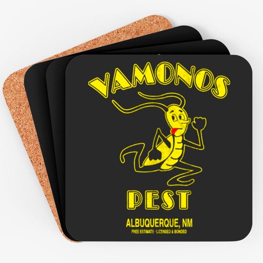 Vamonos Pest Control Logo Coasters