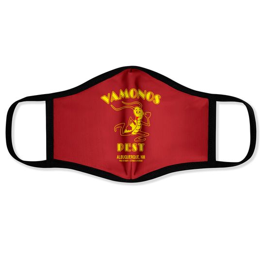 Vamonos Pest Control Logo Face Masks