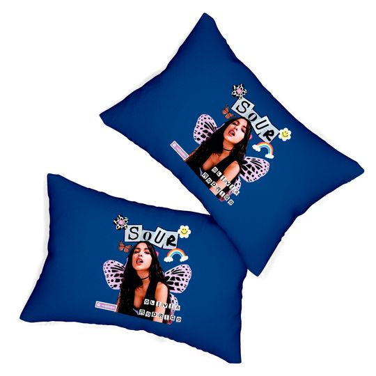 Olivia Sour Album Lumbar Pillow, Olivia Rodrigo Sour Tour 2022, Music Lumbar Pillows