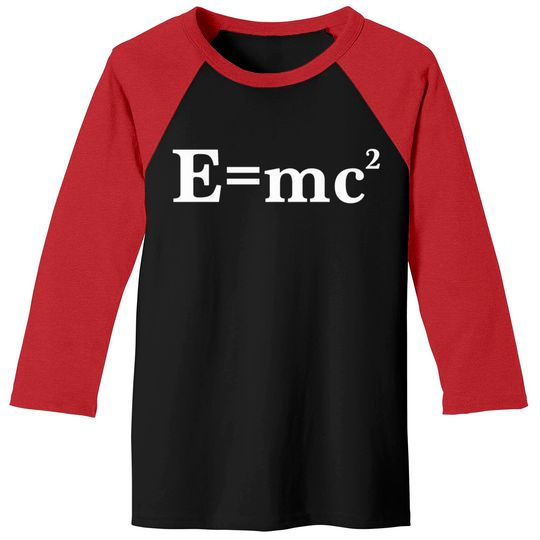Albert einstein - E=MC2 Baseball Tees