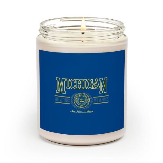Discover Vintage 90s The University of Michigan Crewneck Scented Candles