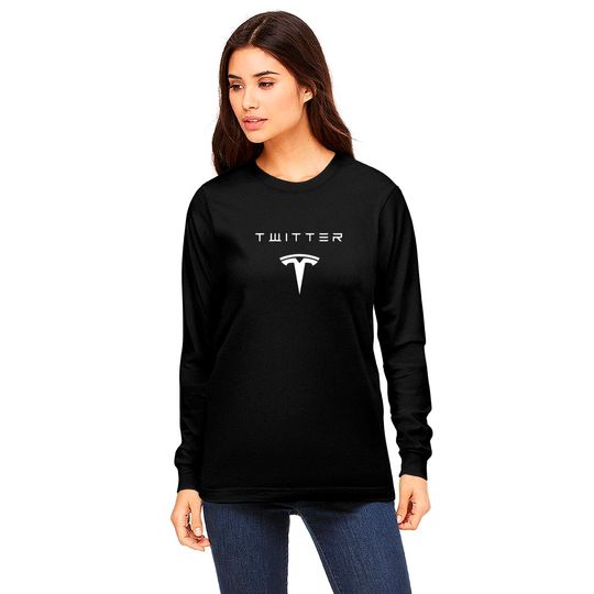New Elon Musk Twitter Tesla Logo Long Sleeves