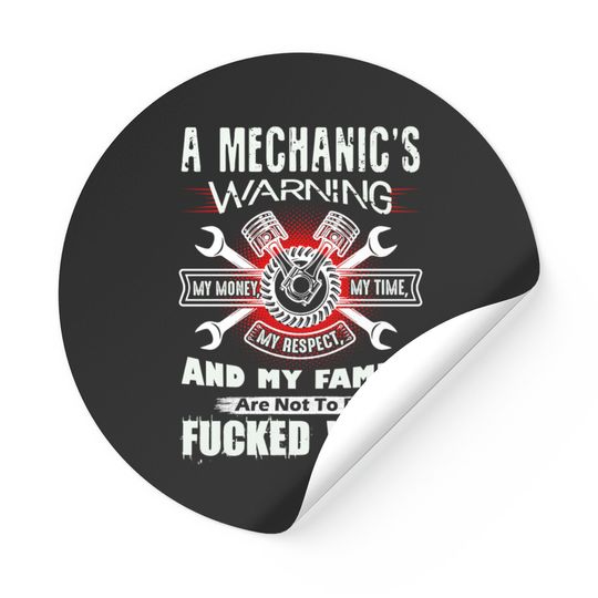 Discover Mechanic's Warning Stickers