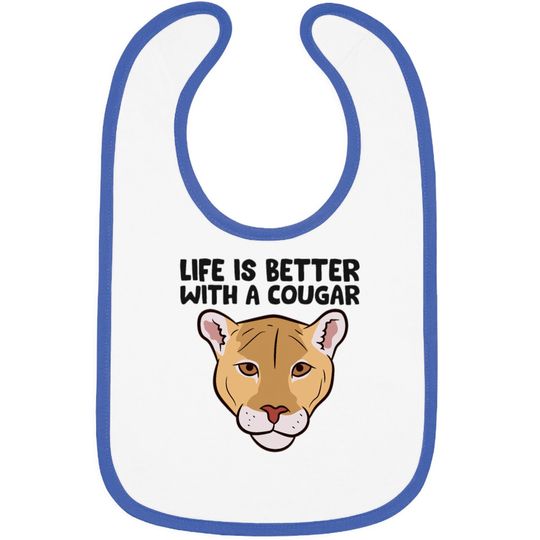 Funny Cougars Lover Life Is Better With Cougar Bibs