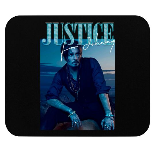 Justice For Johnny Mouse Pad, Johnny Depp Mouse Pads, Johnny Mouse Pad, Social Justice Mouse Pad