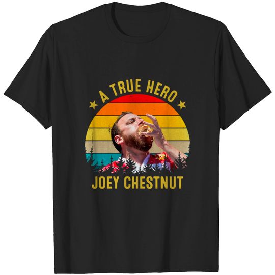 A True Hero Funny Joey Chestnut Vintage Retro Clas T-shirt