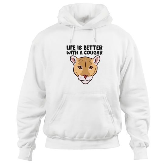 Funny Cougars Lover Life Is Better With Cougar Hoodies