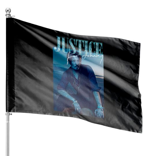 Justice For Johnny House Flag, Johnny Depp House Flags, Johnny House Flag, Social Justice House Flag