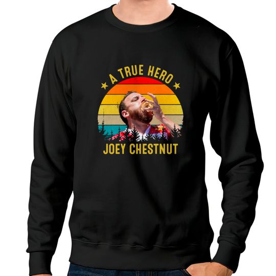 A True Hero Funny Joey Chestnut Vintage Retro Clas