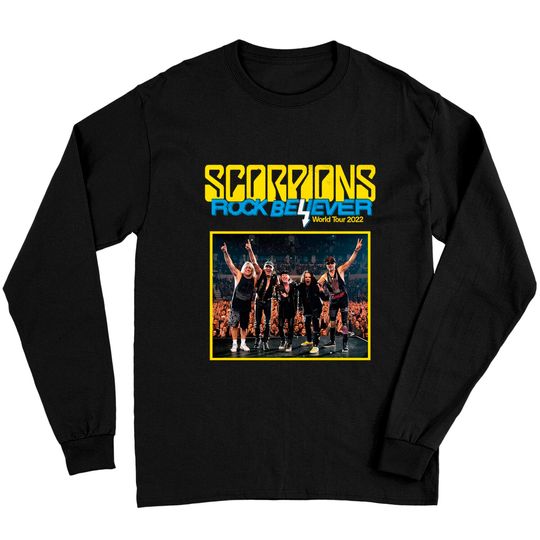 Scorpions Rock Believer World Tour 2022 Shirt, Scorpions Shirt, Concert Tour 2022 Long Sleeves, Scorpions Band Long Sleeves