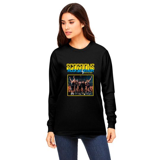Scorpions Rock Believer World Tour 2022 Shirt, Scorpions Shirt, Concert Tour 2022 Long Sleeves, Scorpions Band Long Sleeves