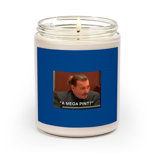 A Mega Pint Johnny Depp Scented Candles,Justice For Johnny Depp Scented Candle