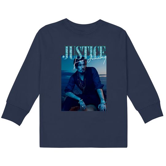 Justice For Johnny Shirt, Johnny Depp  Kids Long Sleeve T-Shirts, Johnny Tee, Social Justice Shirt