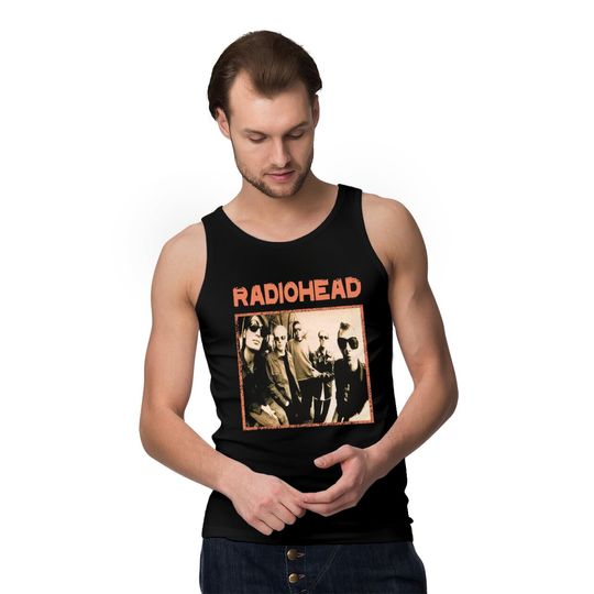 Radiohead Group Shirt Prtin Art Tank Tops