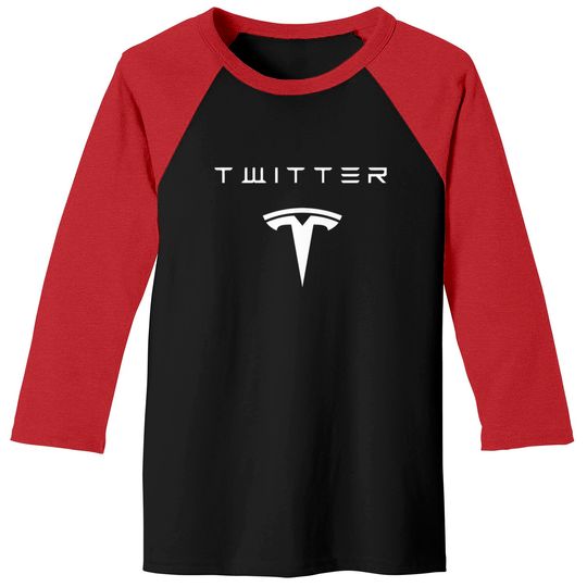 New Elon Musk Twitter Tesla Logo Baseball Tees