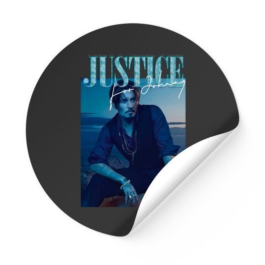 Justice For Johnny Sticker, Johnny Depp Stickers, Johnny Sticker, Social Justice Sticker