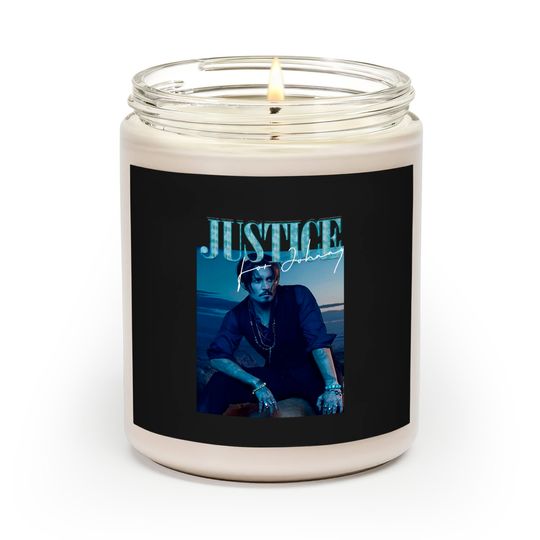 Justice For Johnny Scented Candle, Johnny Depp Scented Candles, Johnny Scented Candle, Social Justice Scented Candle