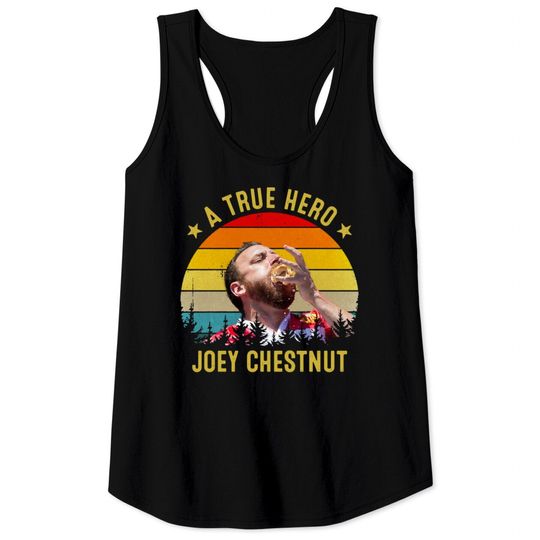 A True Hero Funny Joey Chestnut Vintage Retro Clas