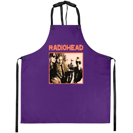 Radiohead Group Apron Prtin Art Aprons