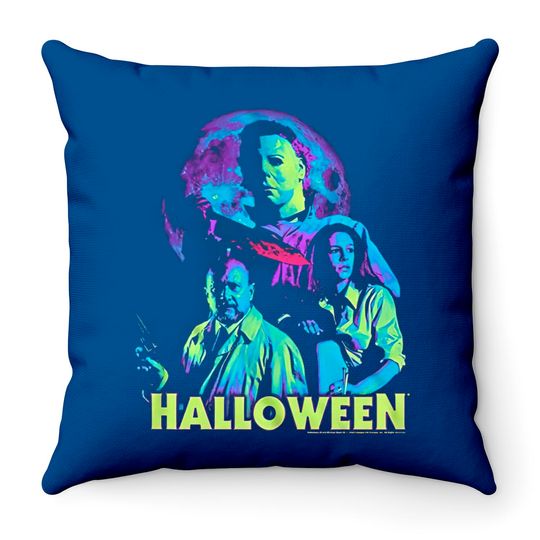 Discover Michael Myers Horror Movie Dr. Loomis Laurie Throw Pillows