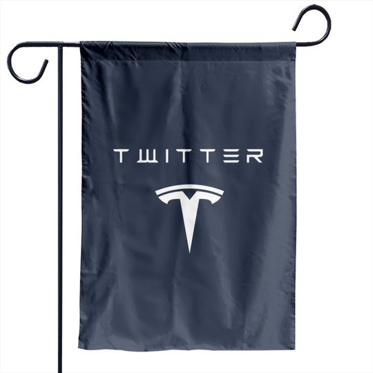 Discover New Elon Musk Twitter Tesla Logo Garden Flags