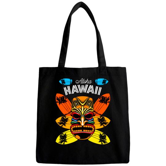 Discover Aloha - Hawaii Tiki And Surfboards Bags Luau