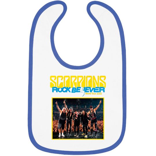 Scorpions Rock Believer World Tour 2022 Bib, Scorpions Bib, Concert Tour 2022 Bibs, Scorpions Band Bibs