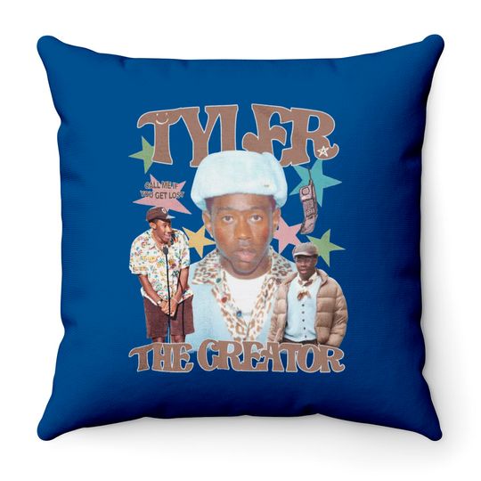 Tyler The Creator Unisex Throw Pillows, Vintage Bootleg Graphic Throw Pillow
