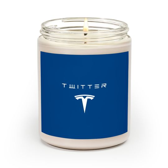 Discover New Elon Musk Twitter Tesla Logo Scented Candles