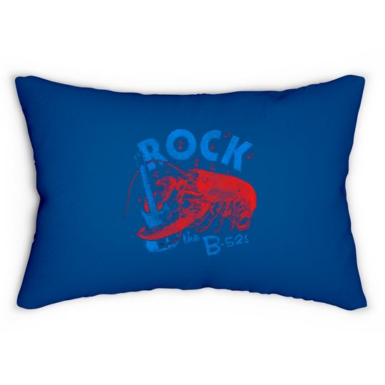 The B-52's Rock Lobster White Lumbar Pillows