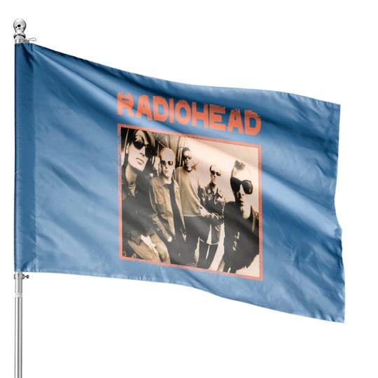 Radiohead Group House Flag Prtin Art House Flags