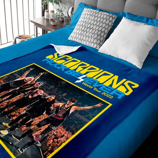 Scorpions Rock Believer World Tour 2022 Baby Blanket, Scorpions Baby Blanket, Concert Tour 2022 Baby Blankets, Scorpions Band Baby Blankets