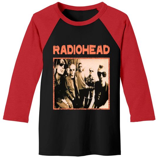 Radiohead Group Shirt Prtin Art Baseball Tees
