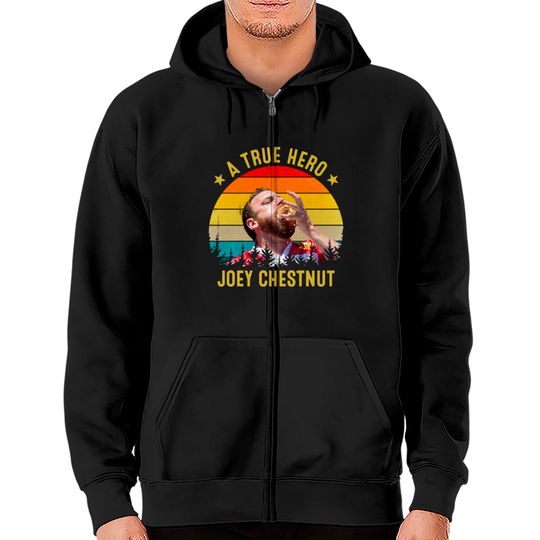 A True Hero Funny Joey Chestnut Vintage Retro Clas
