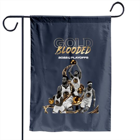 Gold Blooded Garden Flags, Warriors Gold Blooded Garden Flags