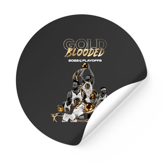 Discover Gold Blooded Stickers, Warriors Gold Blooded Stickers