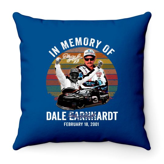 Discover In Memory Of Dale Earnhardt Signature Throw Pillows, Dale Earnhardt Throw Pillow Fan Gifts, Dale Earnhardt Number 3 Throw Pillow, Dale Earnhardt Vintage Throw Pillow