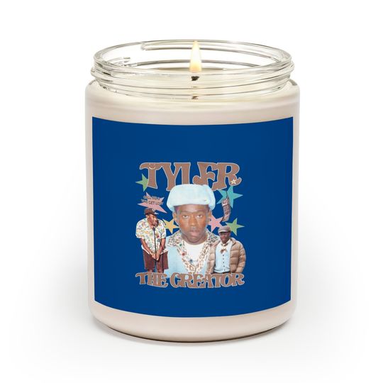 Tyler The Creator Unisex Scented Candles, Vintage Bootleg Graphic Scented Candle