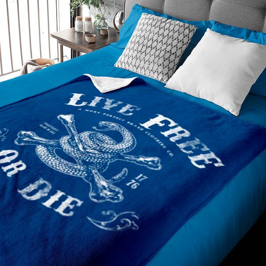Discover Live Free or Die 02 Baby Blankets