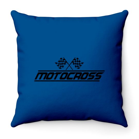 Moto Cross Motocross Driver Motorcycle Motocrosser Throw Pillows
