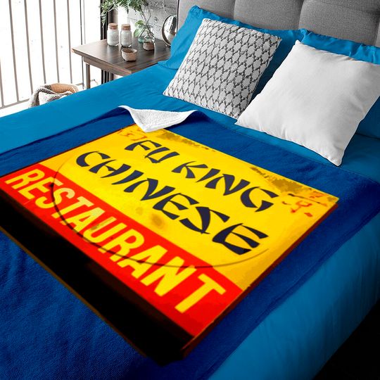 Fu King Chinese Restaurant Baby Blankets