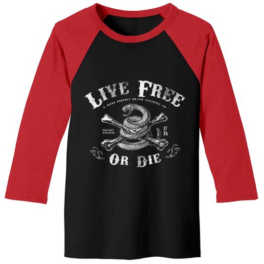 Discover Live Free or Die 02 Baseball Tees