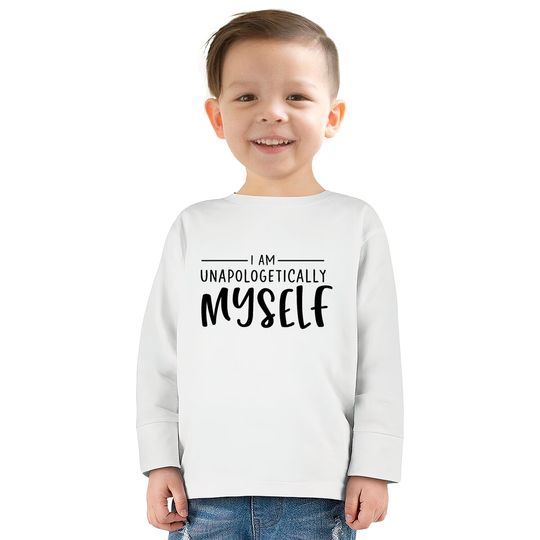 Unapologetically Myself  Kids Long Sleeve T-Shirts
