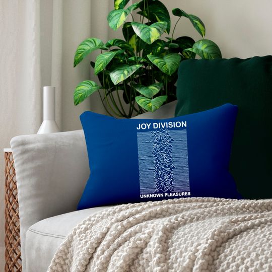 Joy division unknown pleasures Lumbar Pillow Lumbar Pillows