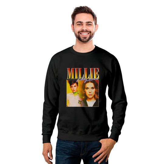 Millie Bobby Brown Sweatshirts Vintage design, Millie Bobby Brown Retro Unisex Shirt