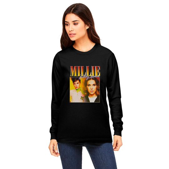 Millie Bobby Brown Long Sleeves Vintage design, Millie Bobby Brown Retro Unisex Shirt