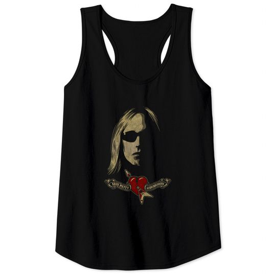 Tom Petty & The Heartbreakers Ladies Tank Tops: Shades  Logo