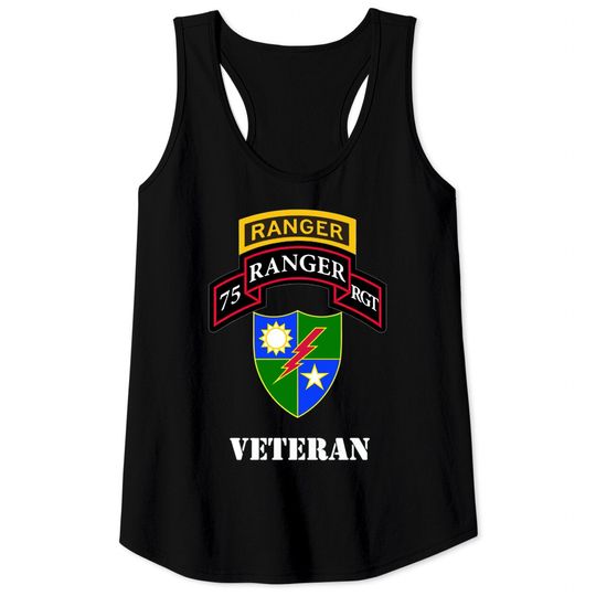 Veteran Gift-Army Ranger Shirt 75th Ranger Shirt V Tank Tops