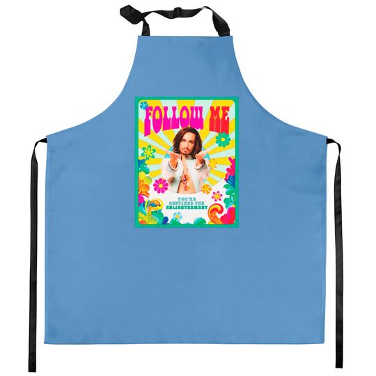 Follow Me Klaus Hargreeves Kitchen Aprons - Destiny's Children | Klaus cult | Robert Sheehan | Umbrella Academy Kitchen Aprons