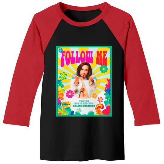 Follow Me Klaus Hargreeves Baseball Tees - Destiny's Children | Klaus cult | Robert Sheehan | Umbrella Academy Baseball Tees